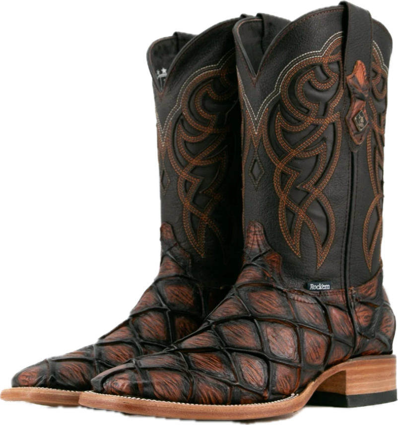 CHEDRON PIRARUCU SQUARE TOE BOOT