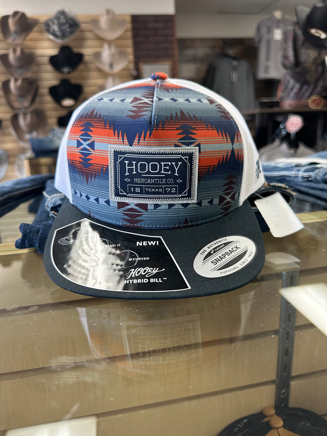 HOOEY TRIBAL BLUE/WHT SNAPBACK