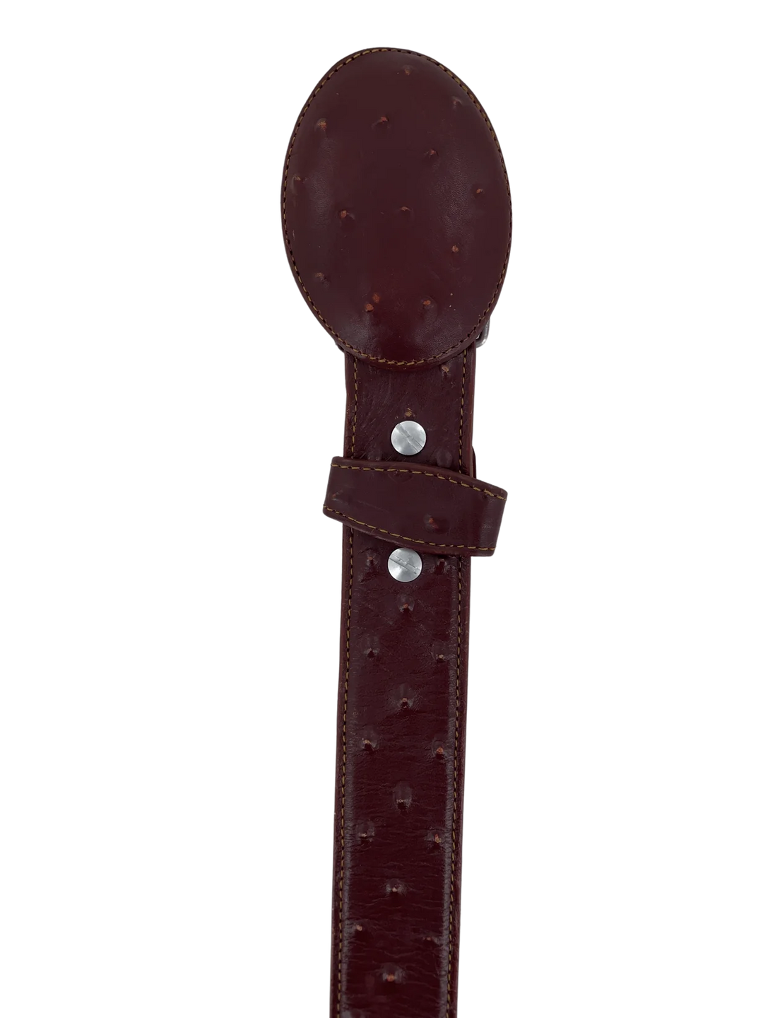 OSTRICH PRINT BELT BLACK