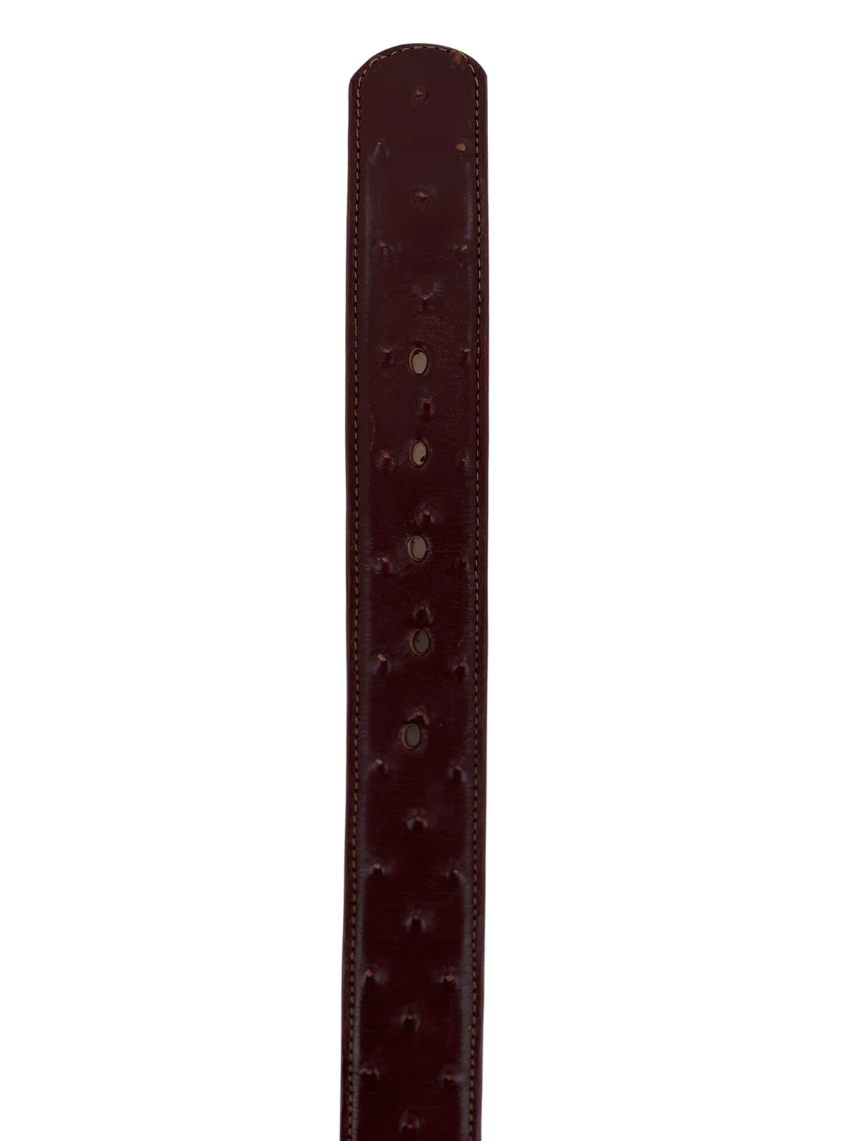 OSTRICH PRINT BELT BLACK