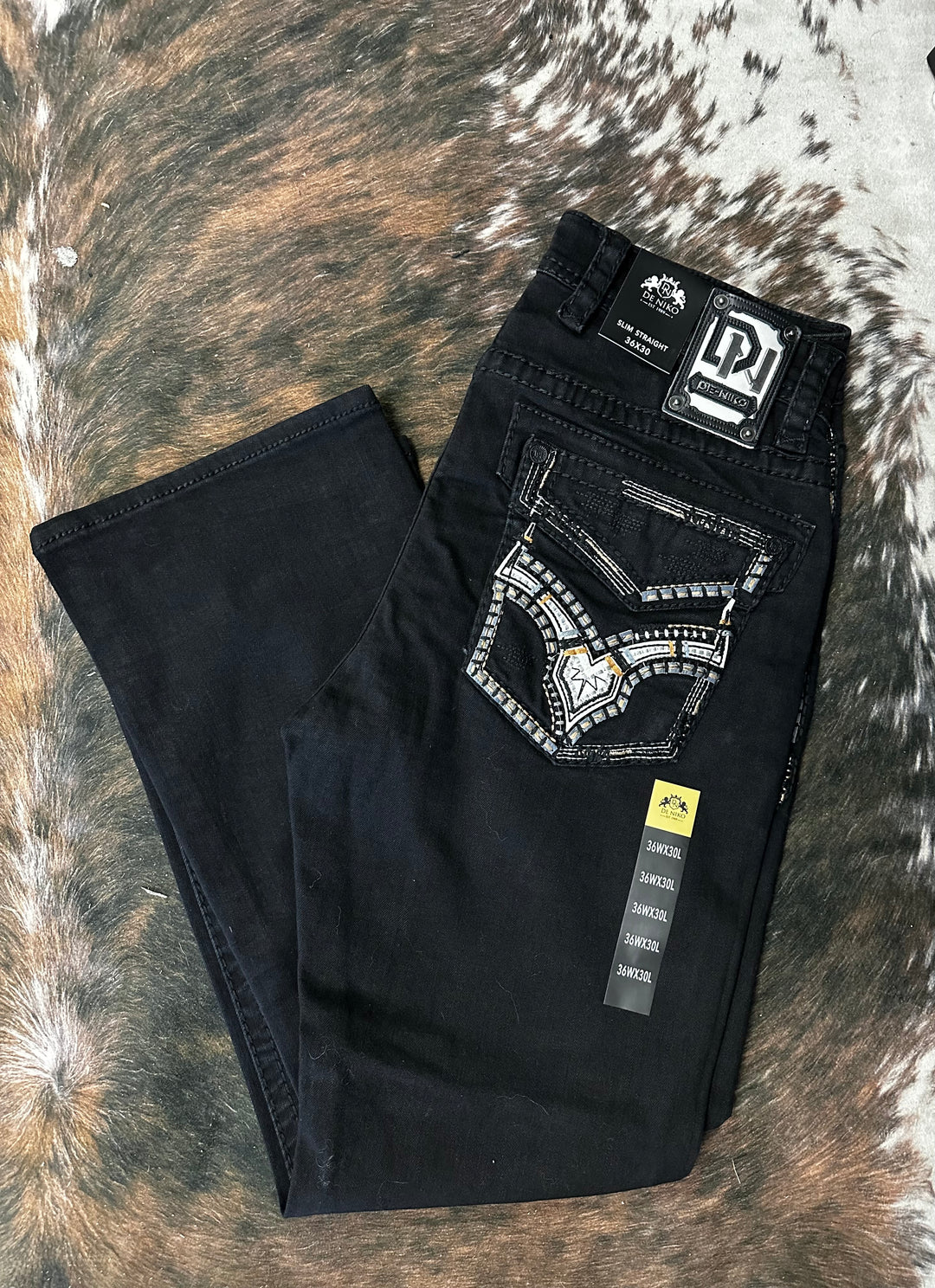 De Niko Slim Straight Black A19029