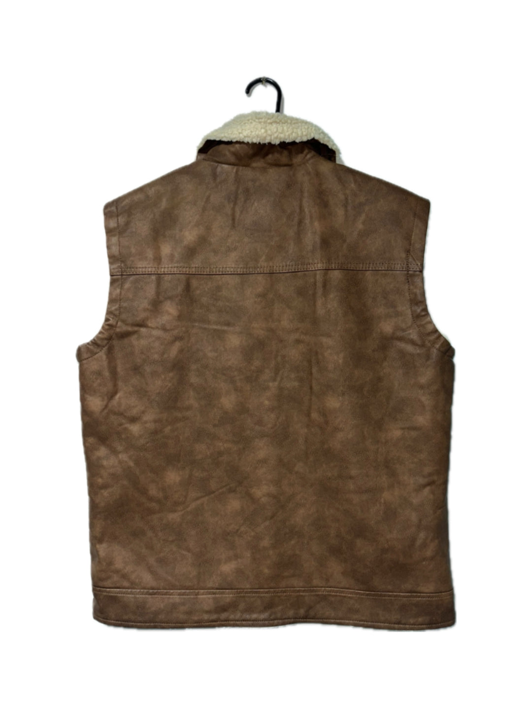 Winter Insulated Brown Vest With Collar by Patron