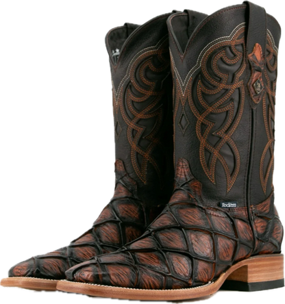 CHEDRON PIRARUCU SQUARE TOE BOOT