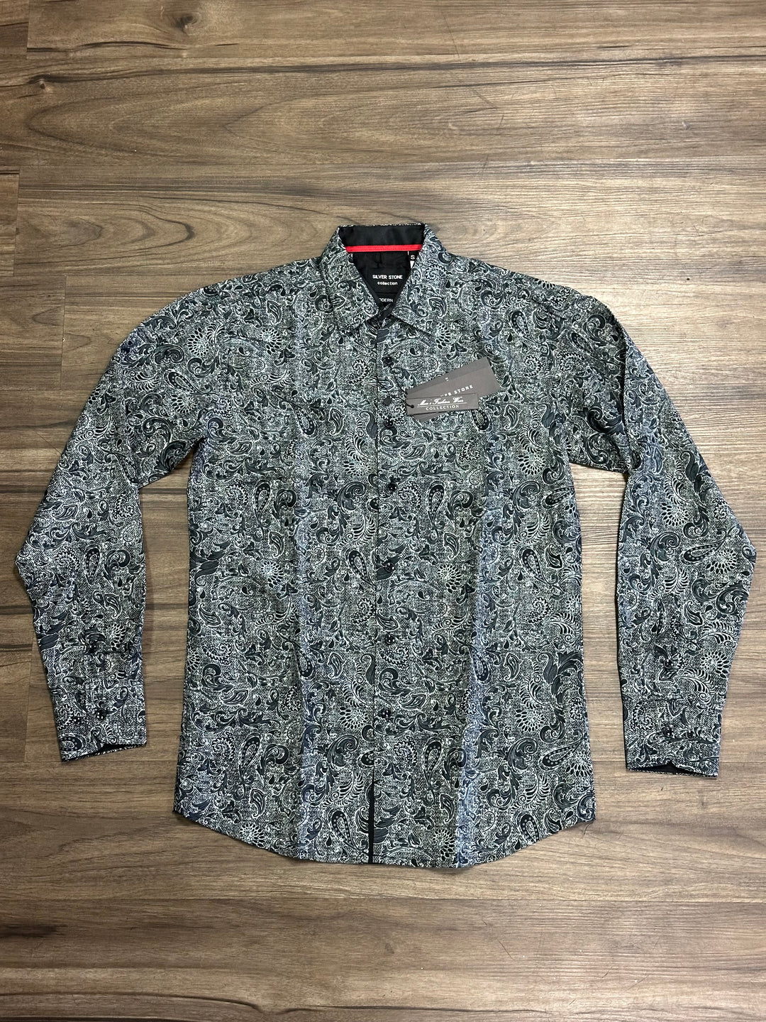 Silverstone Floral Gray Long Sleeve