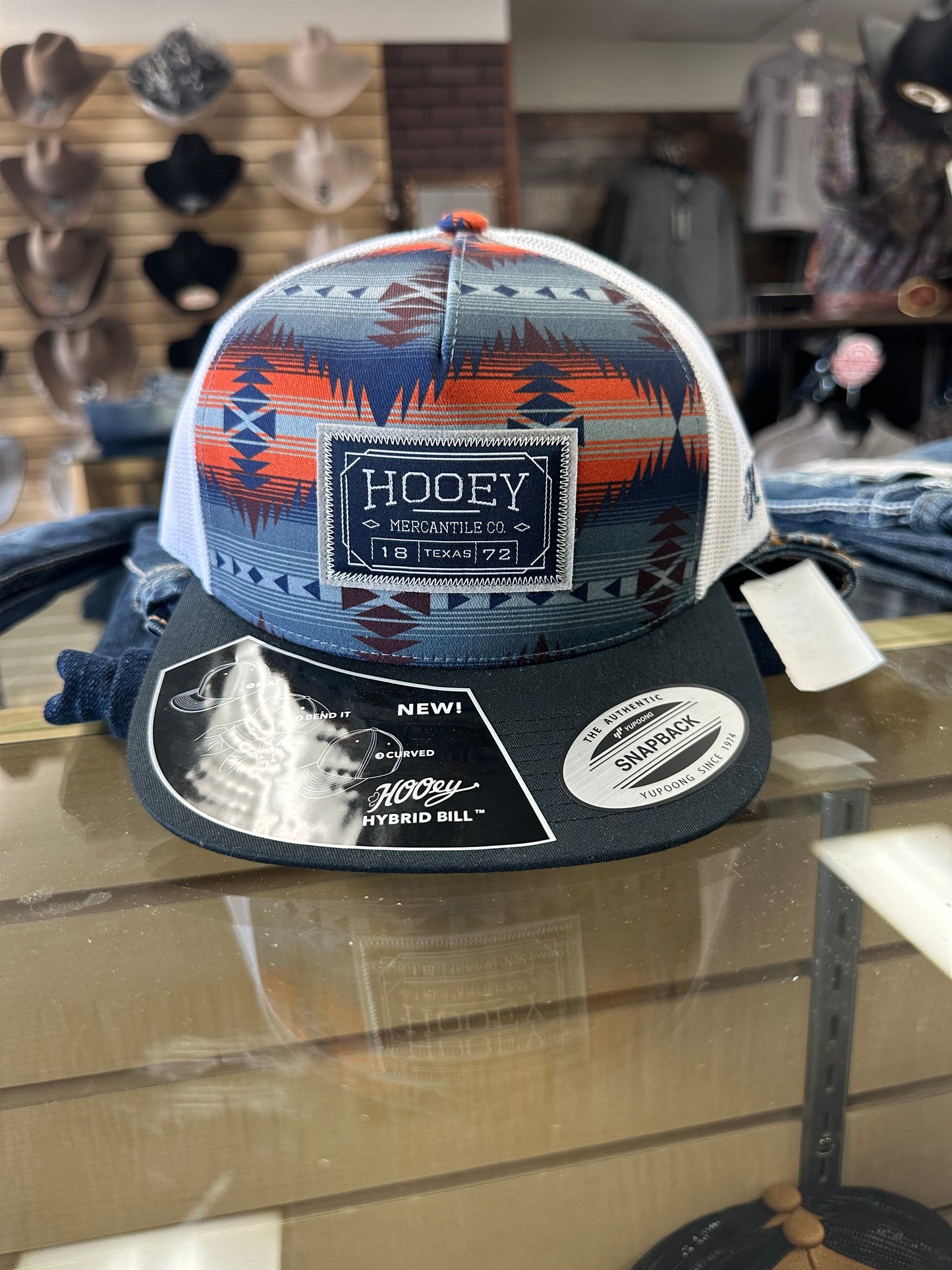 HOOEY TRIBAL BLUE/WHT SNAPBACK