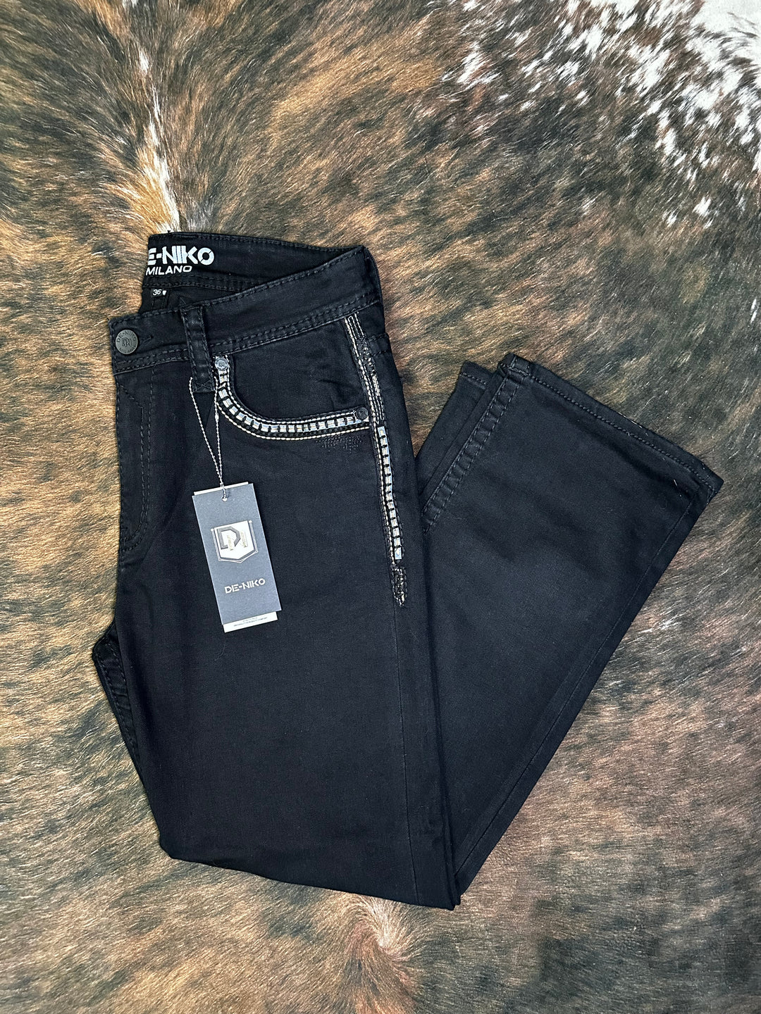 De Niko Slim Straight Black A19029