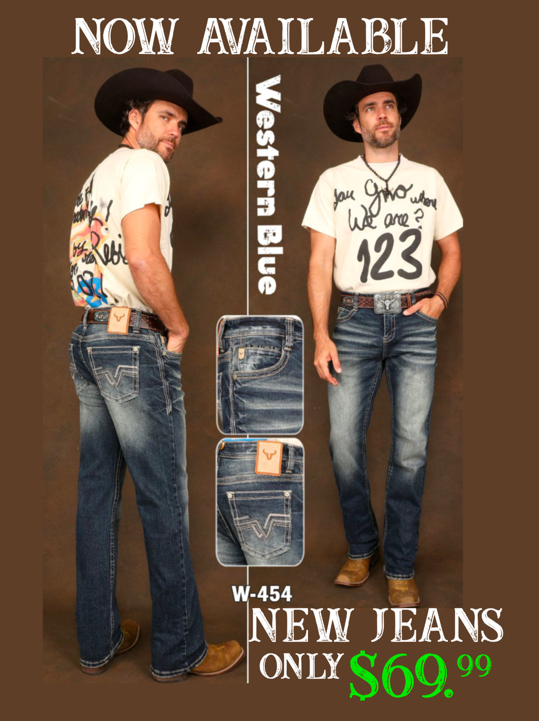 Western Blue W454 Jeans