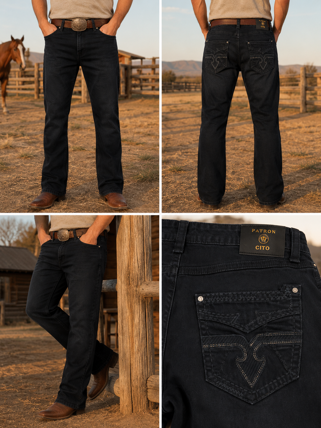PATRON JEANS P1400 BLACK