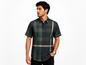 Morelli Premium Wear Men’s Short Sleeve Plaid Green Shirt