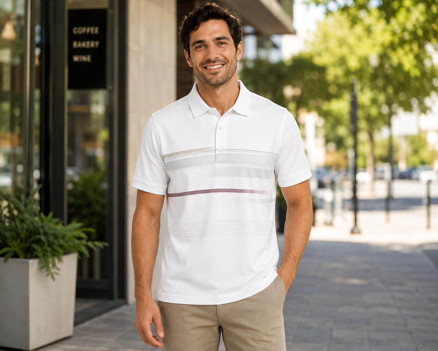 Contti Performance Polo Shirt White