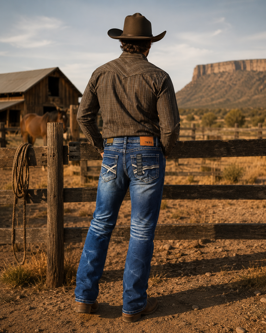 Straight Dark Blue Jeans S-118RE 7 Wellblues
