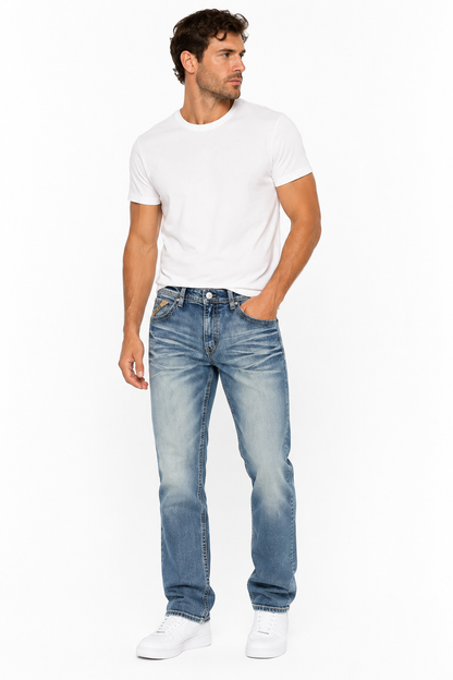 Straight Light Blue Jeans WBS-119 Wellblues