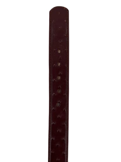 OSTRICH PRINT BELT BLACK