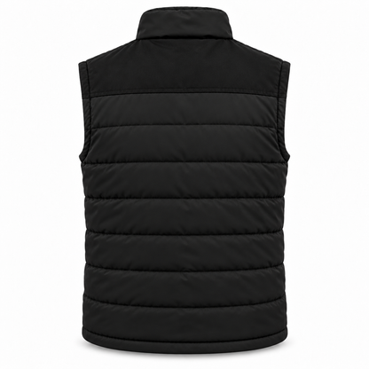 Men’s Black Quilted Western Vest – CT-2469