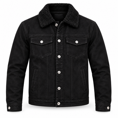 Men’s Black Suede Western Jacket – CT-2471