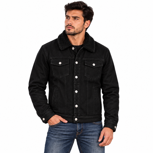Men’s Black Suede Western Jacket – CT-2471