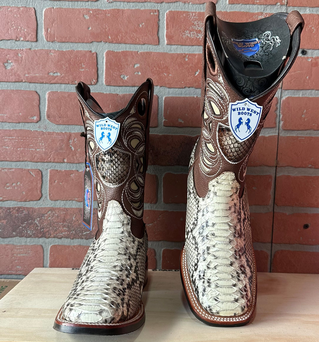 Square Toe Snake Boots